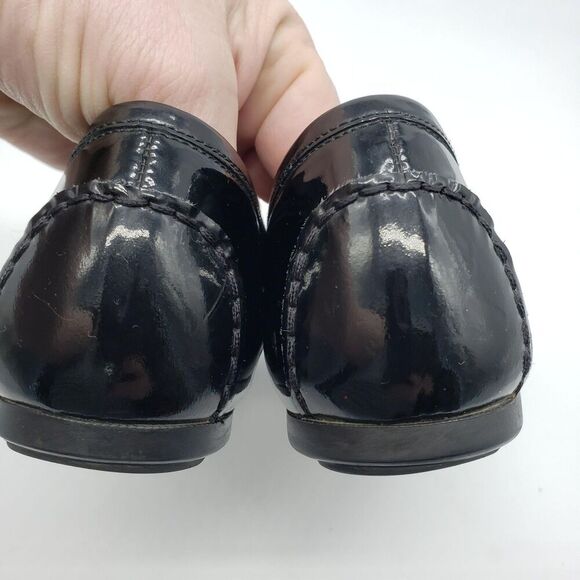 Stuart Weitzman Shoes Womens Size 8 Black Leopard Tassel Loafers Made in Spain - Picture 6 of 12